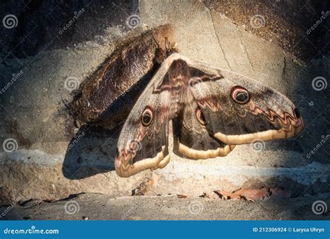 Giant Peacock Moth Saturnia Pyri, the Largest European Butterfly, Newly ...