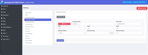 How to Auto-Resize Images with Watermark in NewsPortal CMS | Complete ...
