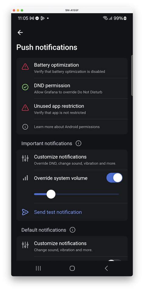 Image result for Push Notification Settings