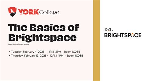 The Basics of Brightspace - Feb 13 - First-Year Experience - York College