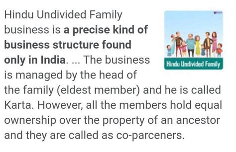 state the meaning of hindu undivided family and clarify its ...