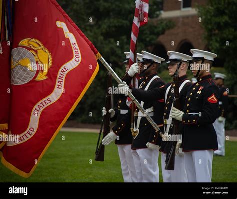 Marines with the official U.S. Marine Corps Color Guard, Marine ...