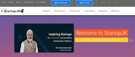Startup JK Portal Registration 2024, Login, Track Application, Certificate