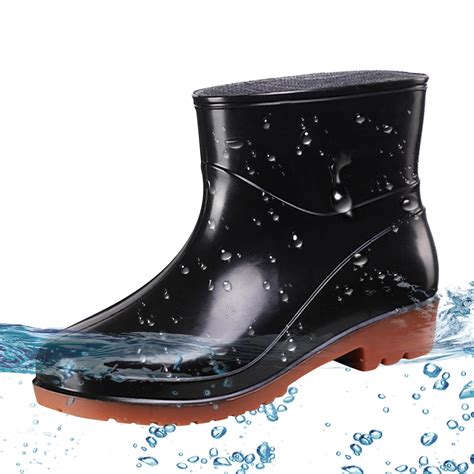 Sehao Short Rain Boots For Womens Ankle Waterproof Rainboot On Garden ...