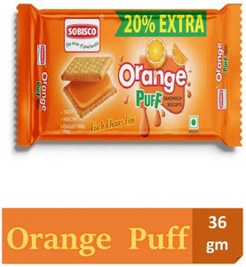 SOBISCO Orange puff cream biscuit Cream Sandwich Biscuit Price in India ...
