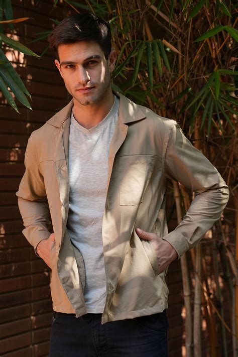 Archer - Suede Jacket - Khaki – POE.NET