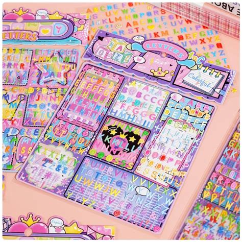 FunBlast Alphabet Letter Stickers for Kids – 2 Sheets/550+ Colorful ABC ...