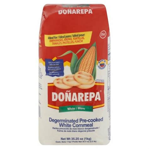 Doñarepa Cornmeal, White, Degerminated, Pre-Cooked