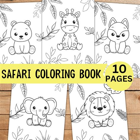 Safari Animals Coloring Pages For Adults Safari Animals Coloring Pages