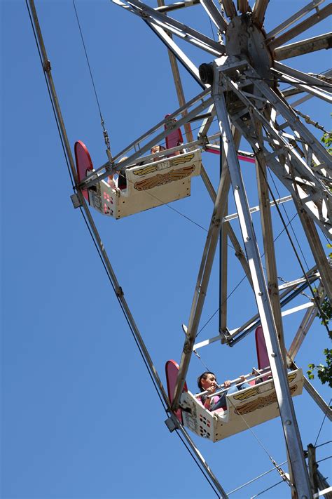 Free Images : vehicle, ferris wheel, amusement park, mast, tourist ...