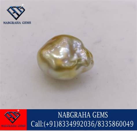 Natural Burmese Pearl Gemstone[YELLOW]