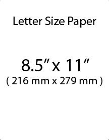 Letter Paper Size And Dimensions Paper Sizes Online, 59% OFF