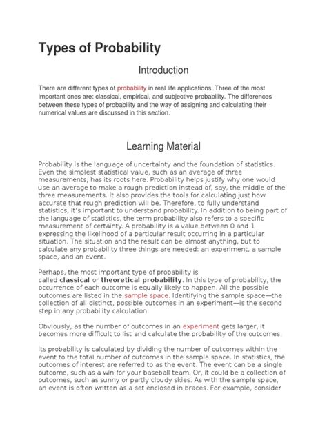 Different Types of Probability 的图像结果