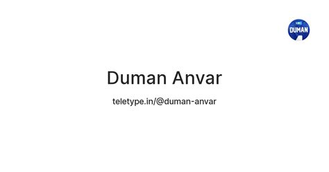 Duman Anvar — Teletype