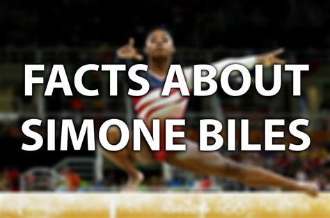 Things you didn't know about U.S. Olympic gymnast Simone Biles