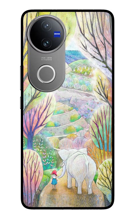 Buy Now Nature Painting Glass Case for Vivo V50 5G Online | Casekaro