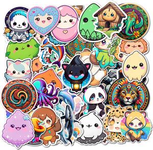 ClassyParadise 4.72 cm Kawaii Pet & Baby Creature Character Stickers ...
