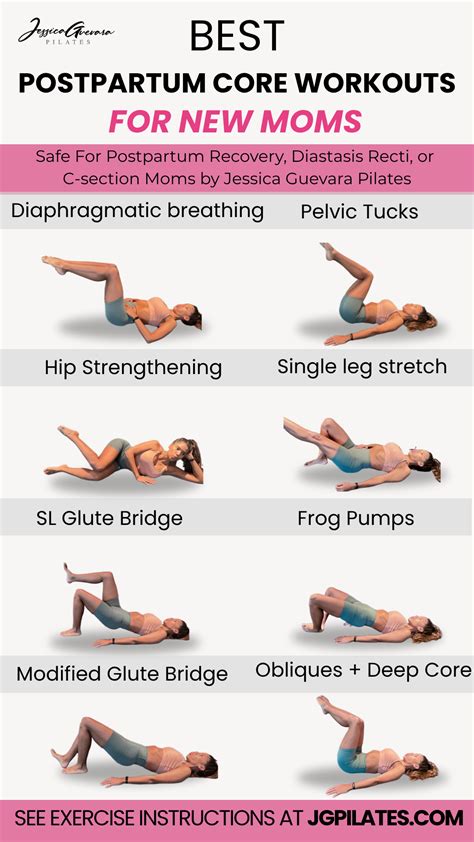 Best Postpartum Core Workouts For New Moms in 2025 | Post partum workout, Postpartum belly ...