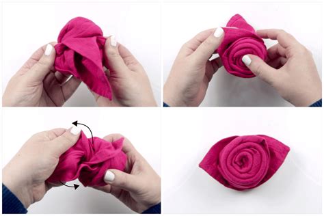Table Napkin Folding Rose