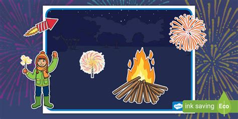 Bonfire Night Cutting Skills Activity