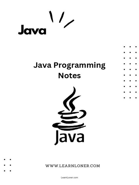 Image result for Java Programming Notes PDF Free Download
