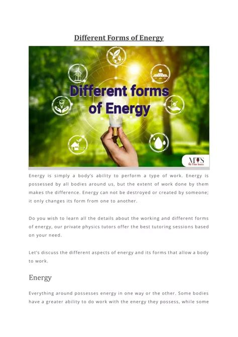 Different Types of Energy 的图像结果
