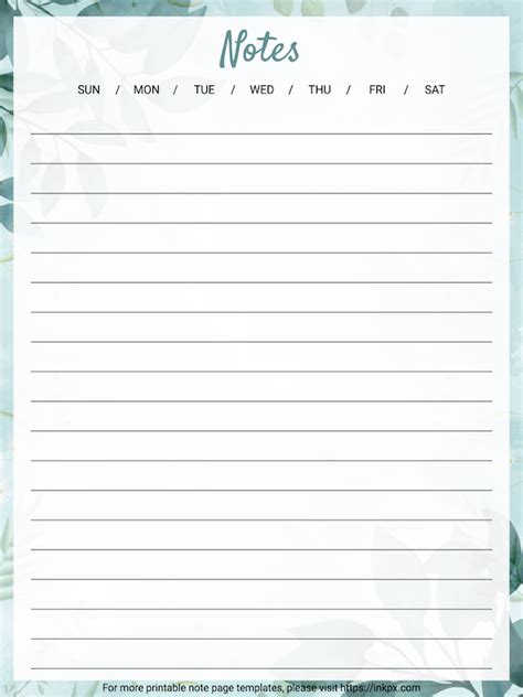 Image result for Free Printable Note Pages