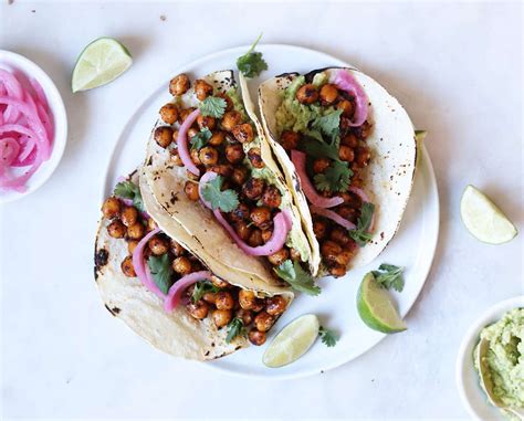 Vegetarian Chickpea Tacos Recipe | Vegan Girls Guide