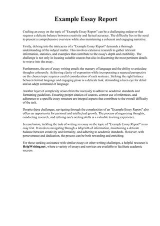 Image result for Essay Paper Report