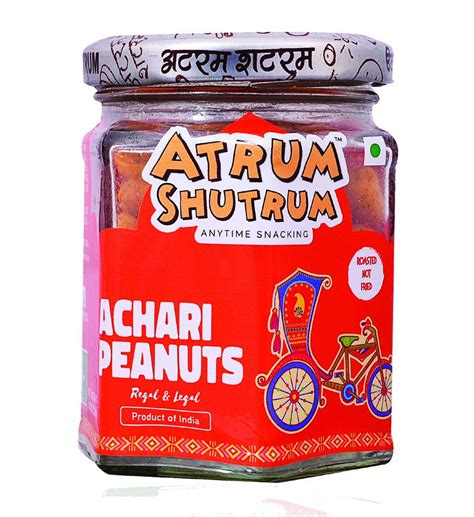 Atrum Shutrum अटरम शटरम Achari Peanuts | Tasty & Flavoured Roasted ...