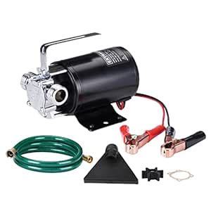 EXTRAUP DC 12Volt 330 GPH Portable Low Suction Electric Water Transfer ...