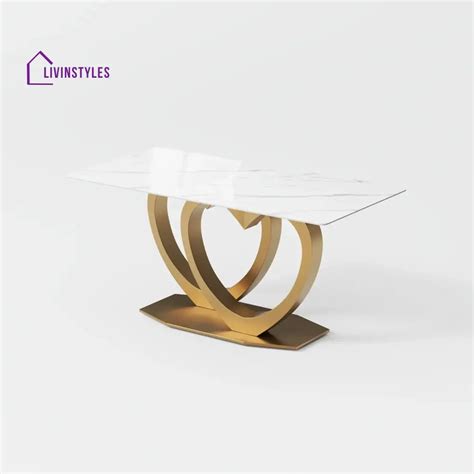 Varvara Double Heart Bespoke Marble Dining Table – LivIn Styles