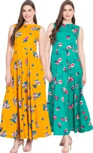 Rudraaksha Women Gown Multicolor Dress - Buy Rudraaksha Women Gown ...