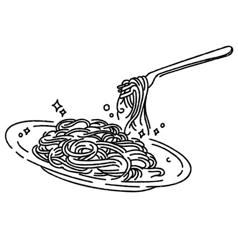 Spaghetti Clipart Black And White at Daniel Epperson blog