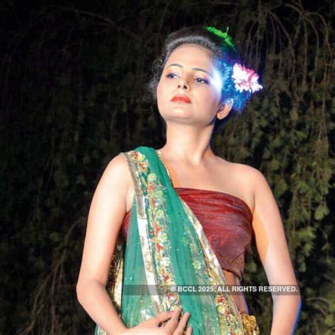 A model during May Queen Ball organised at a club in Lucknow.
