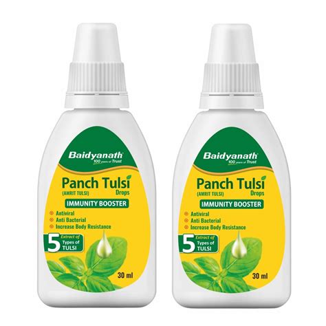 Baidyanath Ayurved Panch Tulsi Drops - 30 ml | Natural Immunity Booster ...