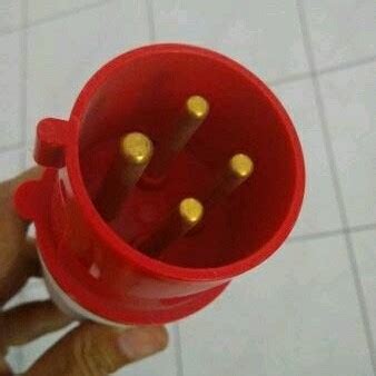 Jual 1 set steker dan stop kontak 3 phase 32 ampere 4 pin/lubang - Kota ...