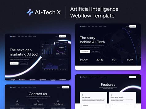 AI-Tech X - AI Webflow Template :: Behance