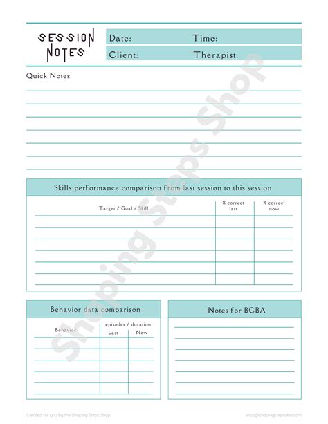 Image result for Session Note RBT Form