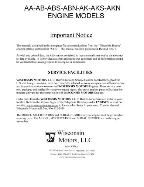 Image result for Wisconsin Engine ABS Identification