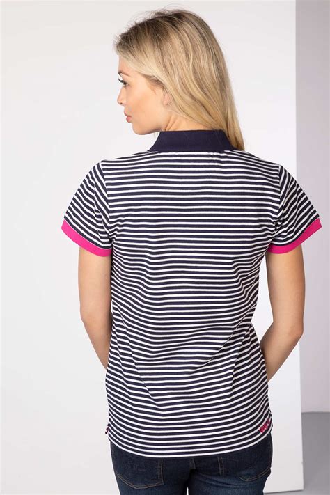 Ladies Stripe Polo Shirt UK | Rydale