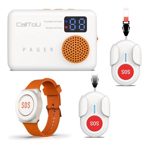 Amazon.com: CallToU Caregiver Pager Wireless Medical Call Button ...