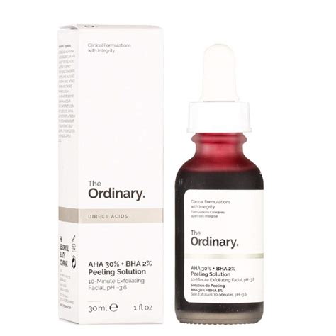 Buy The Ordinary AHA 30% + BHA 2% Peeling Solution 30ml, 10-Minute ...