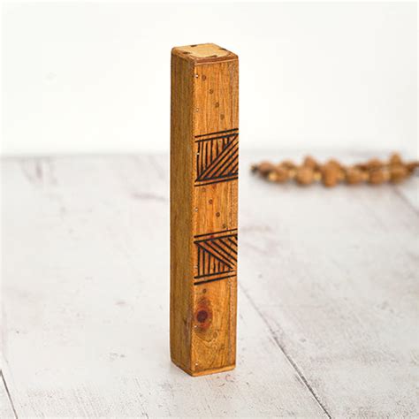 Jati Wooden Block Rainstick From Indonesia