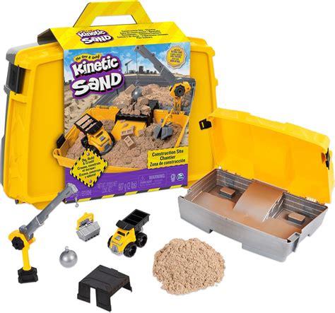 Kinetic Sand Caja de Arena Plegable de Construcción, Multicolor ...