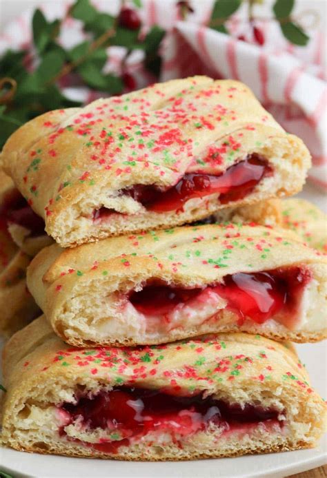 Cherry Cheesecake Crescent Roll Danish | Dine Dream Discover