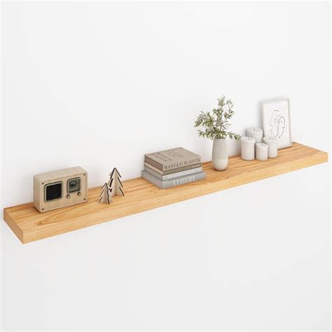 Amazon.com: Fun Memories 55 Inch Fireplace Mantel Shelf, Wood Floating ...
