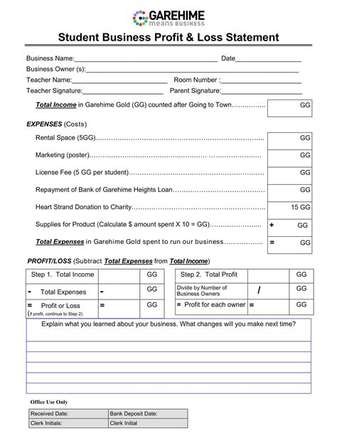 Free Printable Profit And Loss Statement Templates [PDF, Word, Excel]
