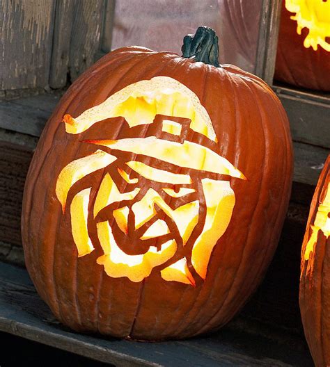 Cute Patterns for a Witch Face Pumpkin Carving and More