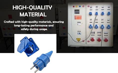 LEYDEN® 2P+E, 16A, 220VAC, Industrial Panel Socket With Plug IP44 ...